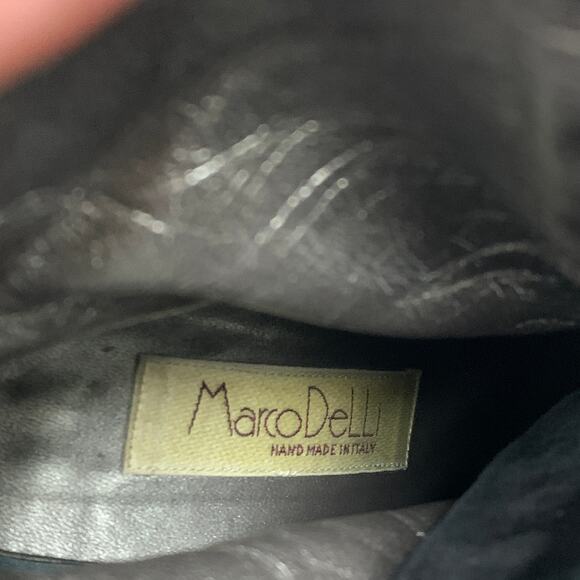 Vintage Marco Delli Womens Size 8 Black Pointed Heel Boots - Picture 7 of 9